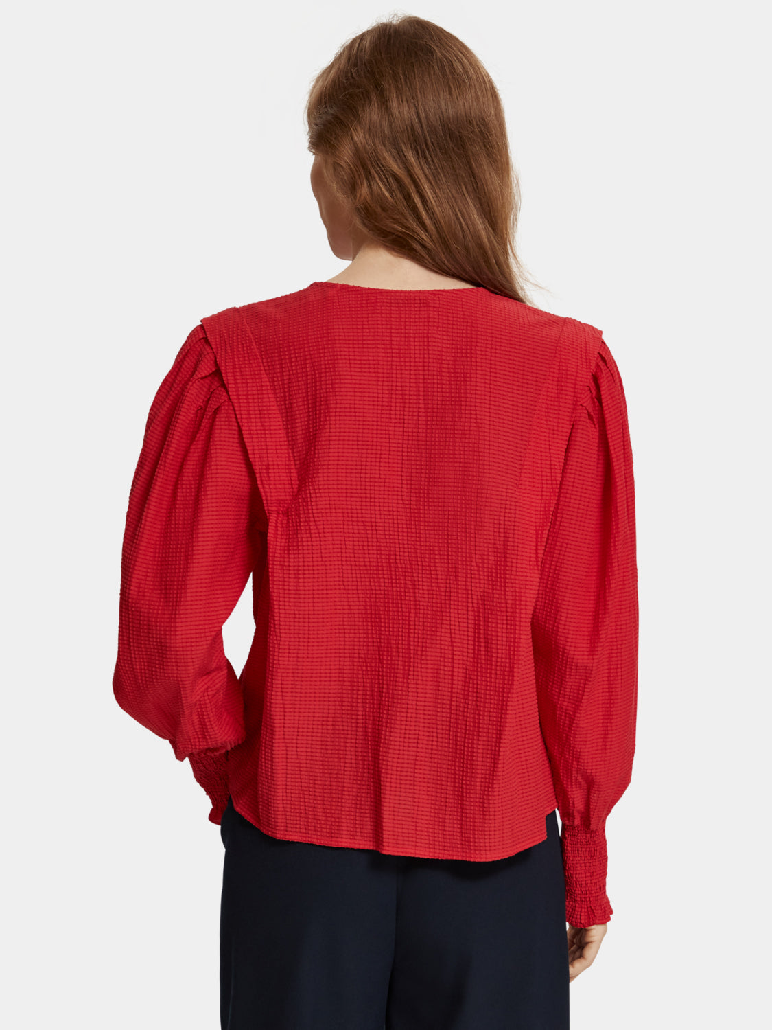 Lightweight V-neck blouse - Scotch & Soda AU
