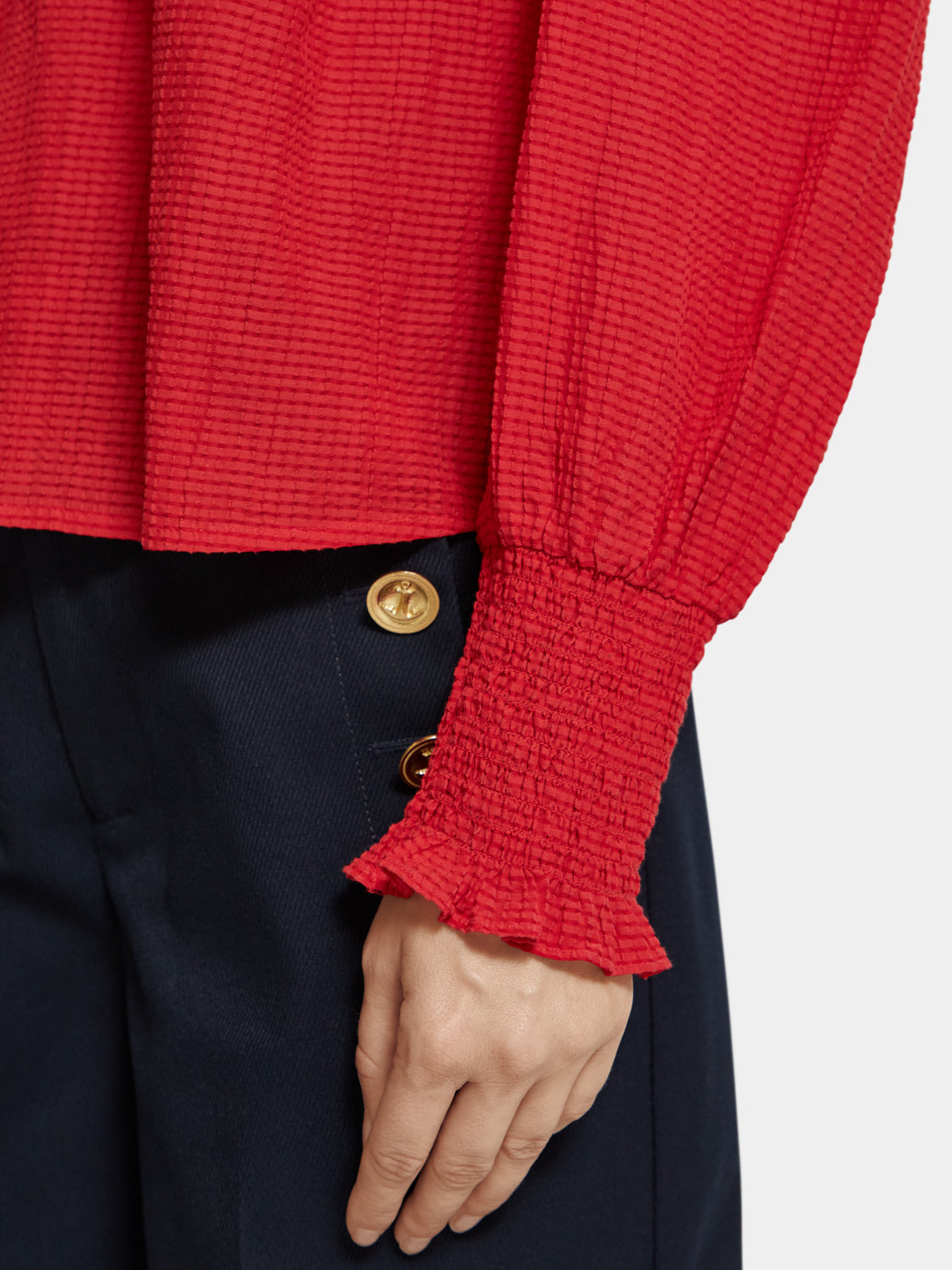 Lightweight V-neck blouse - Scotch & Soda AU