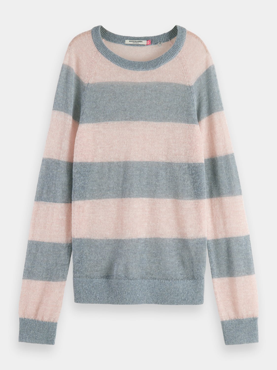 Block stripe raglan pullover - Scotch & Soda AU