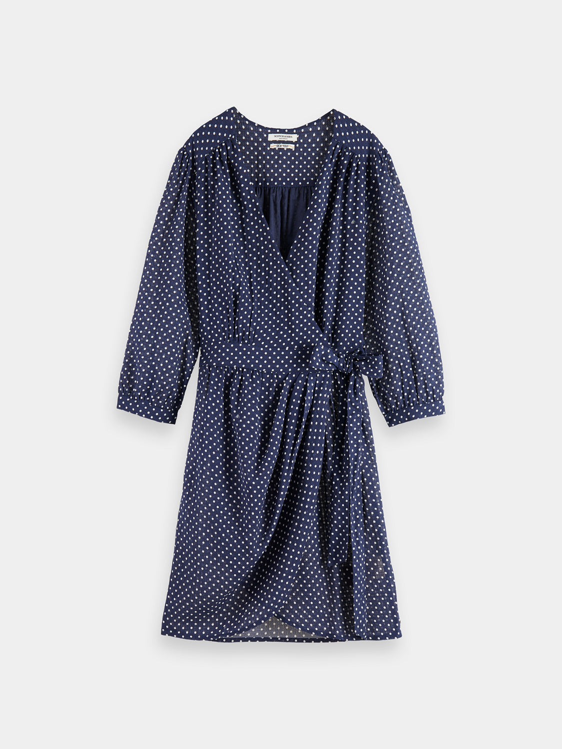 Printed mini wrap dress - Scotch & Soda AU
