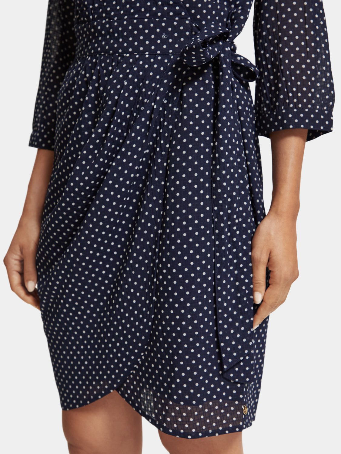 Printed mini wrap dress - Scotch & Soda AU