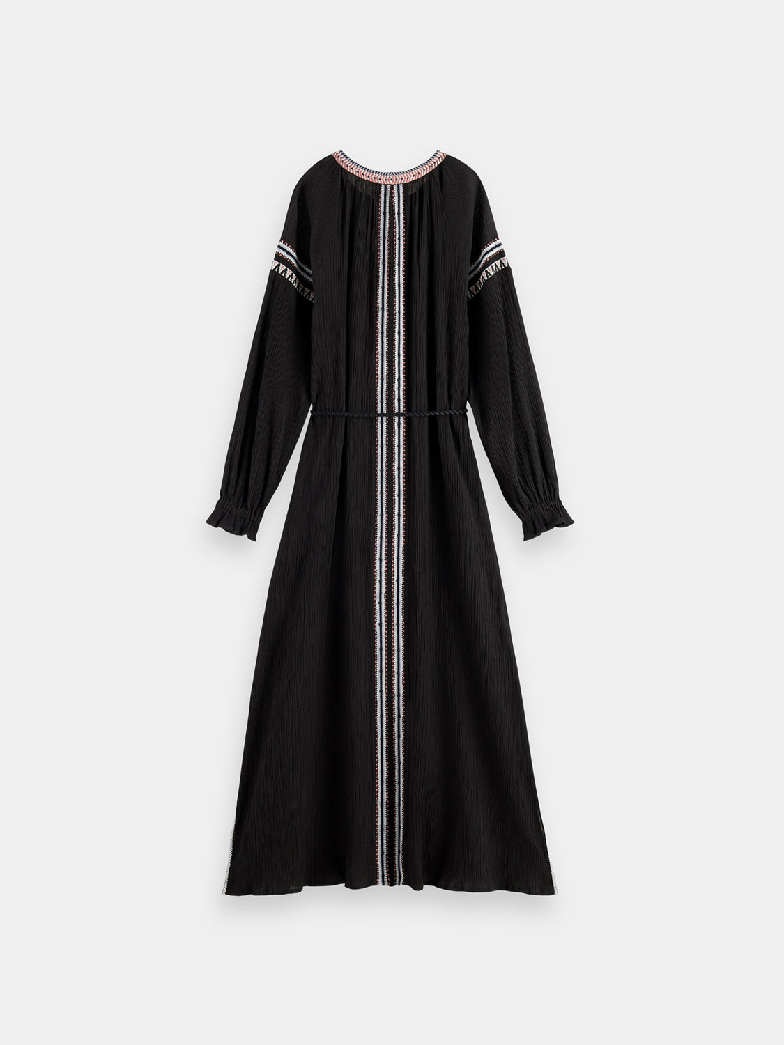 Midi dress with embroidery
