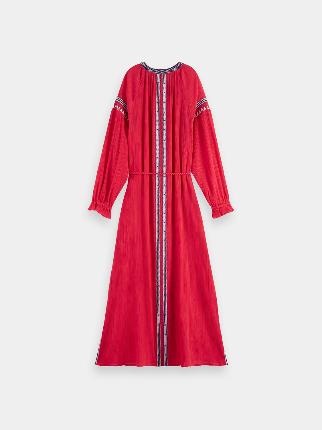 Midi dress with embroidery