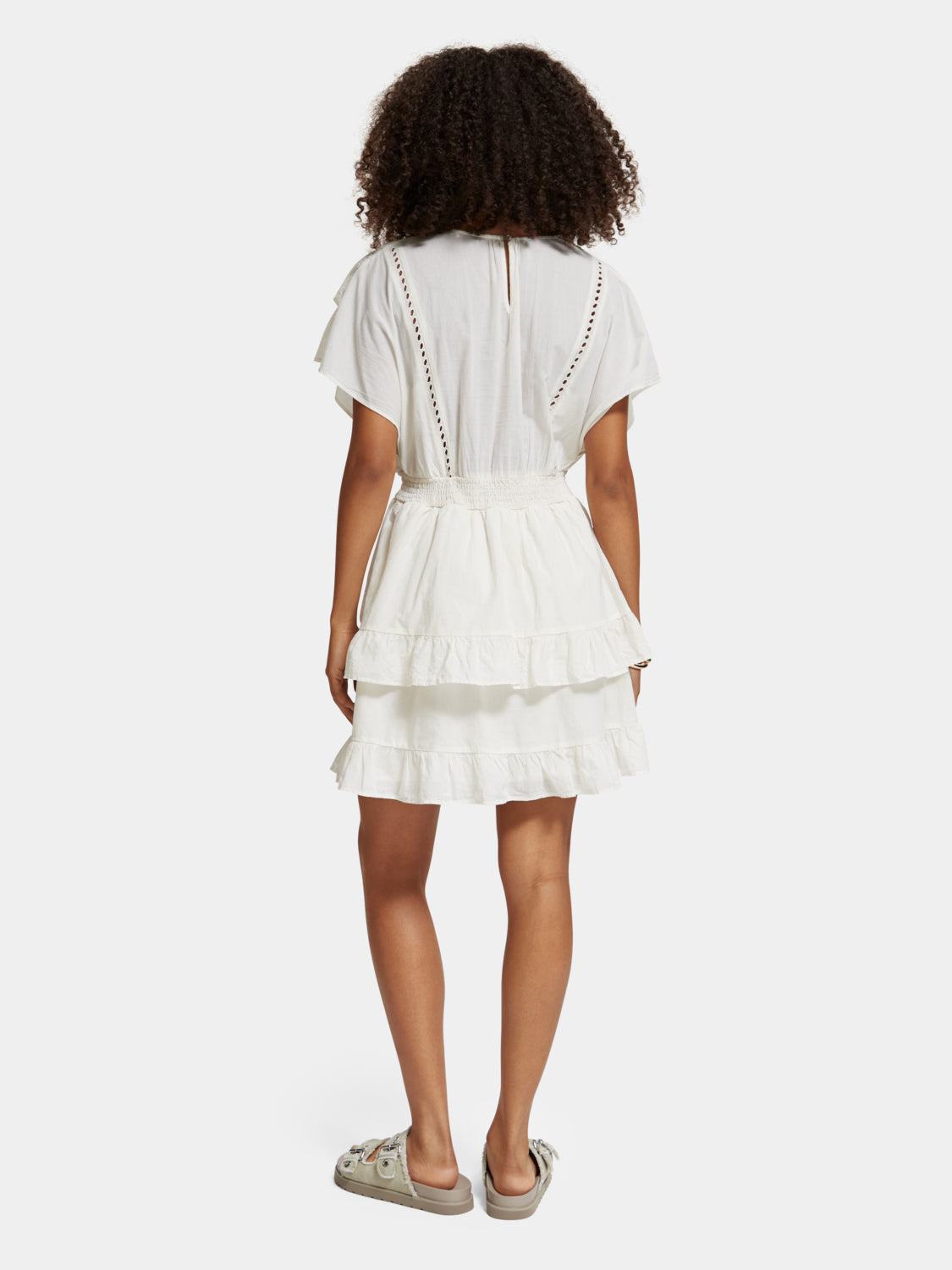 Broiderie anglaise midi dress - Scotch & Soda AU