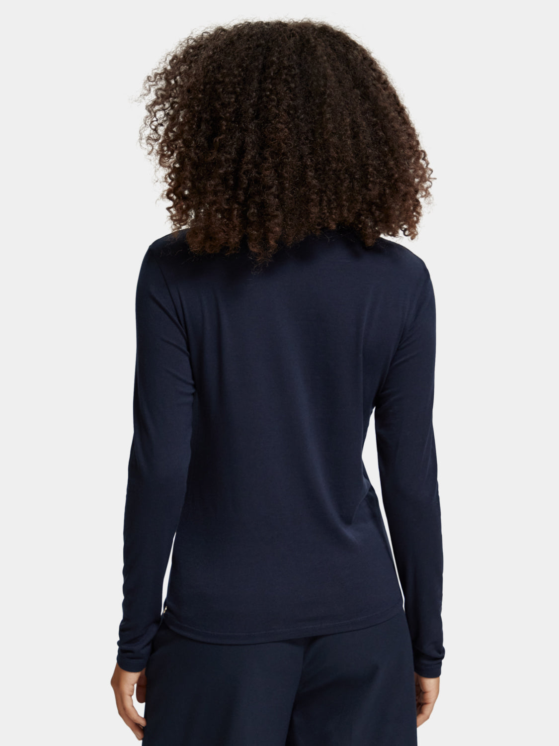 Long-sleeved mock neck top - Scotch & Soda AU