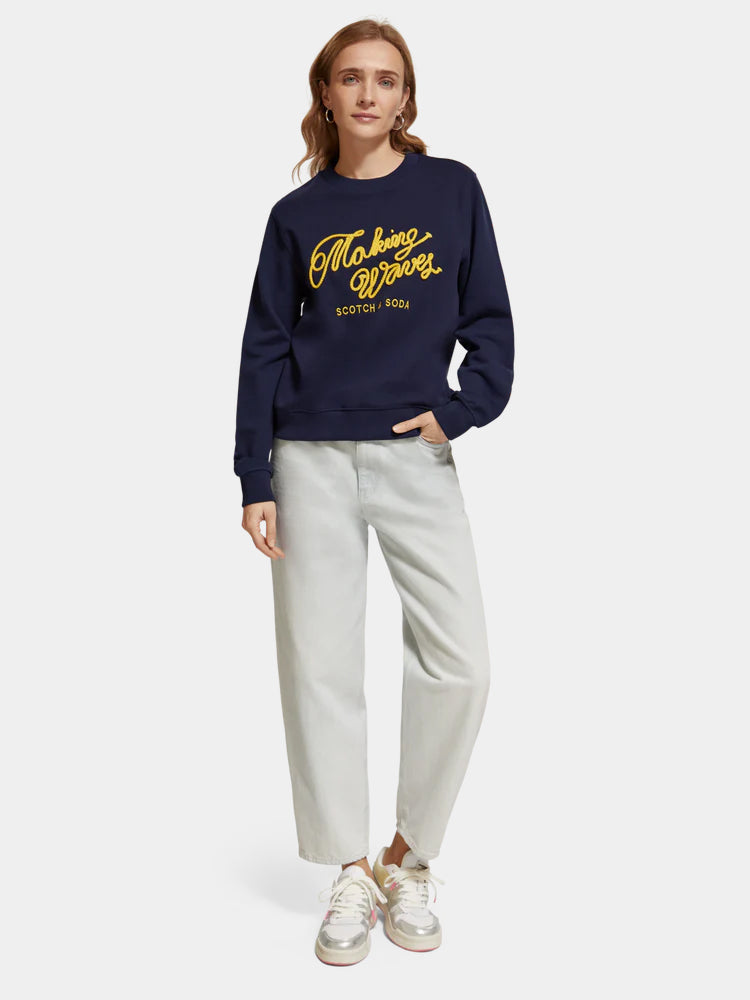 Regular fit crewneck sweatshirt - Scotch & Soda AU