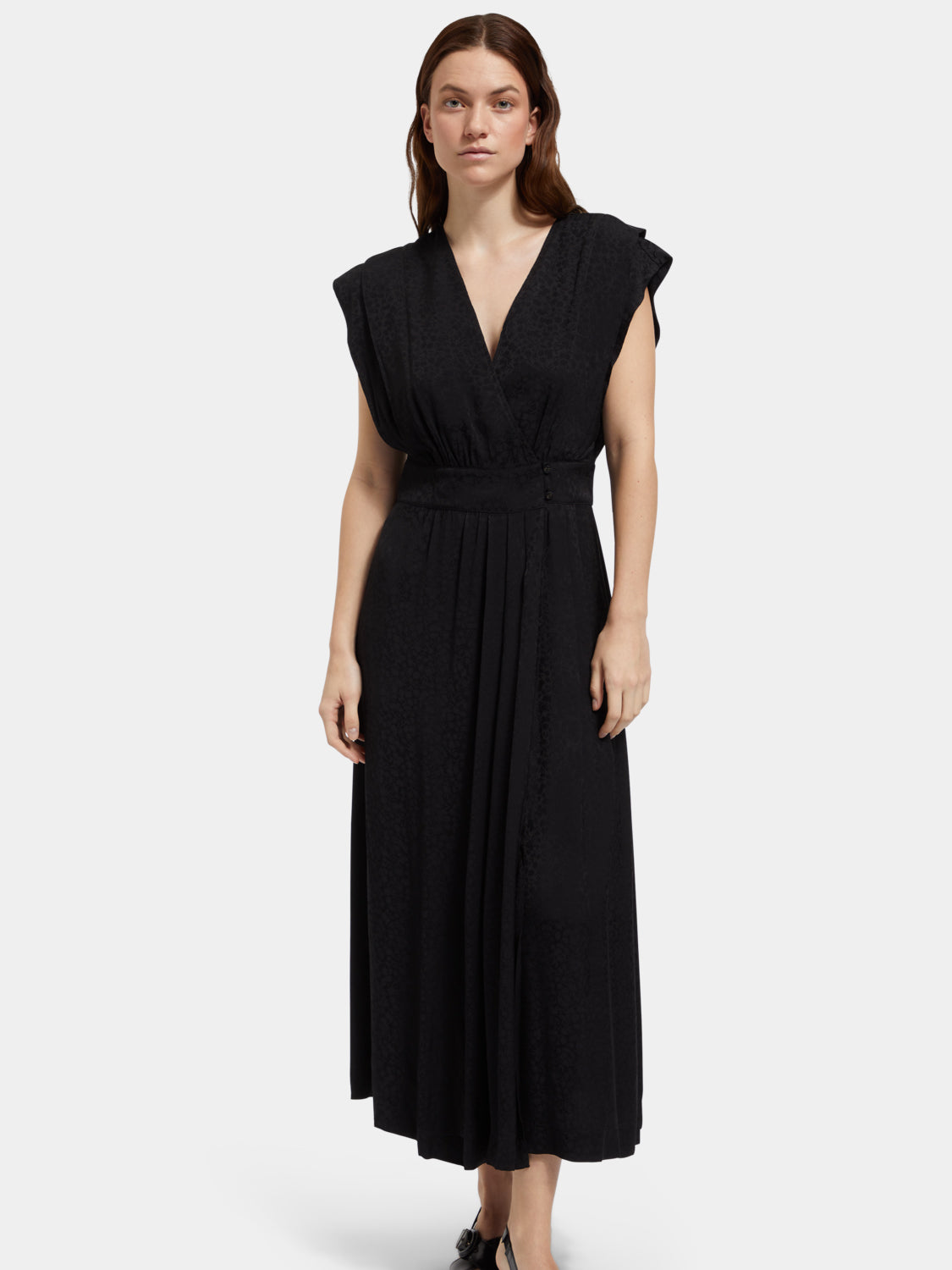 V-Neck wrap dress - Scotch & Soda AU