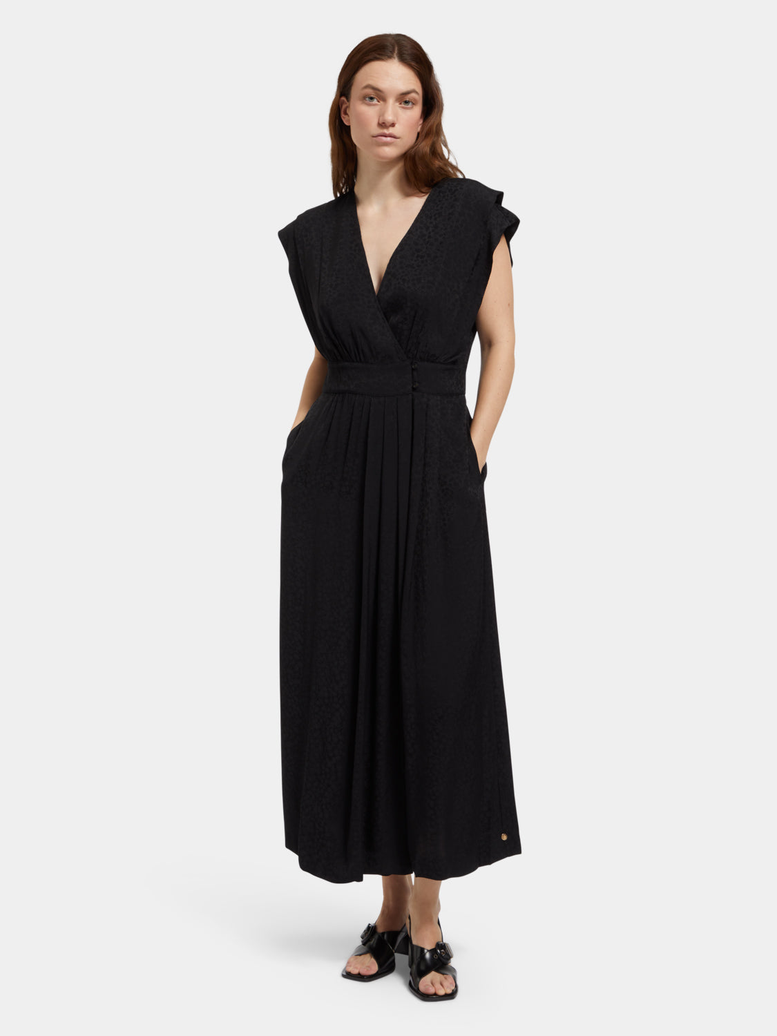 V-Neck wrap dress - Scotch & Soda AU