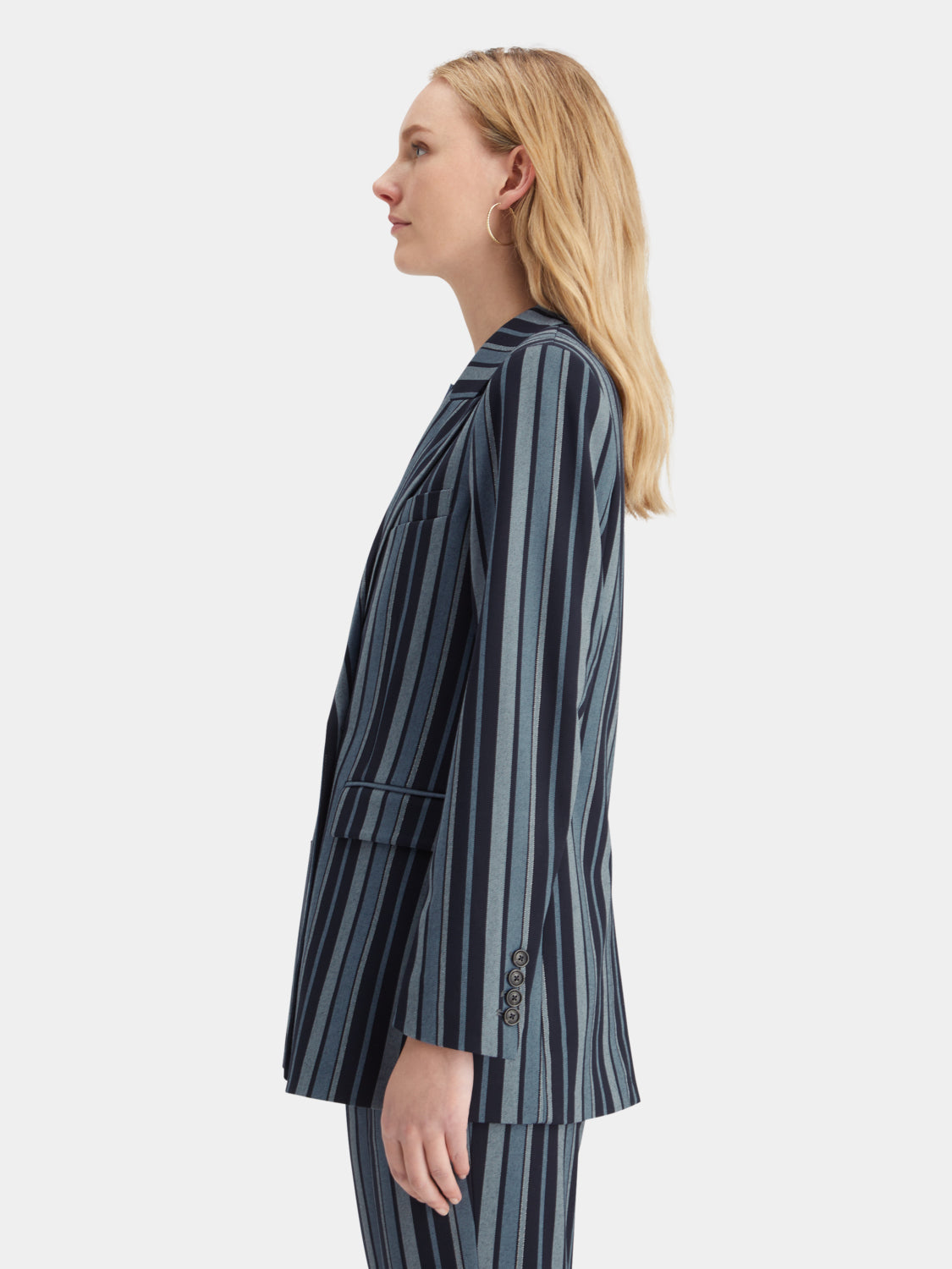 Striped double-breasted blazer - Scotch & Soda AU