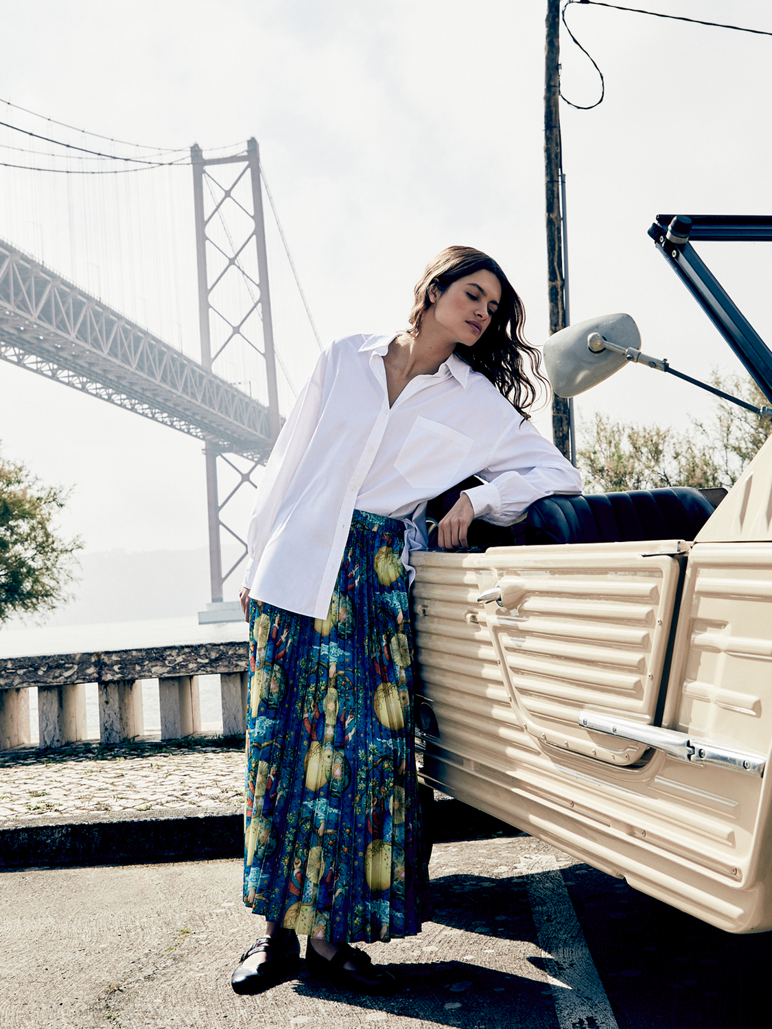 Pleated printed skirt - Scotch & Soda AU