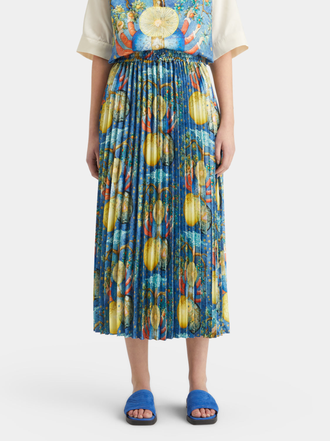 Pleated printed skirt - Scotch & Soda AU