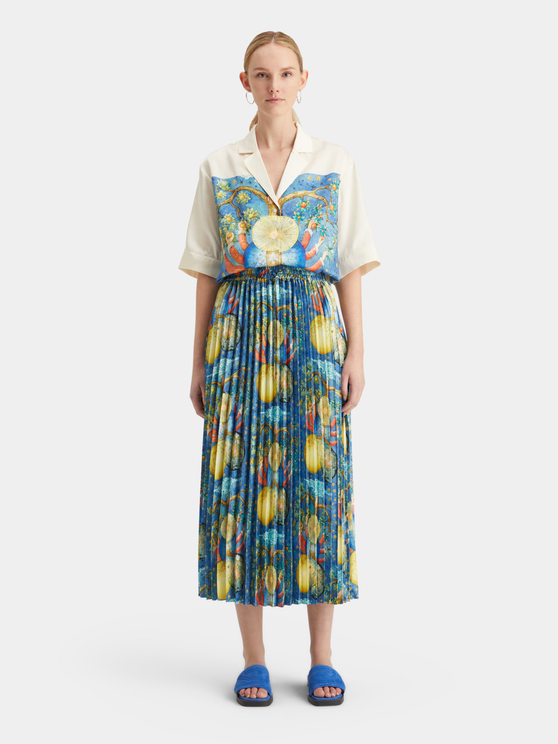 Pleated printed skirt - Scotch & Soda AU