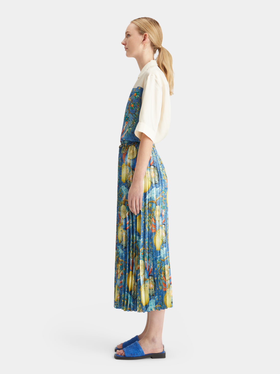 Pleated printed skirt - Scotch & Soda AU