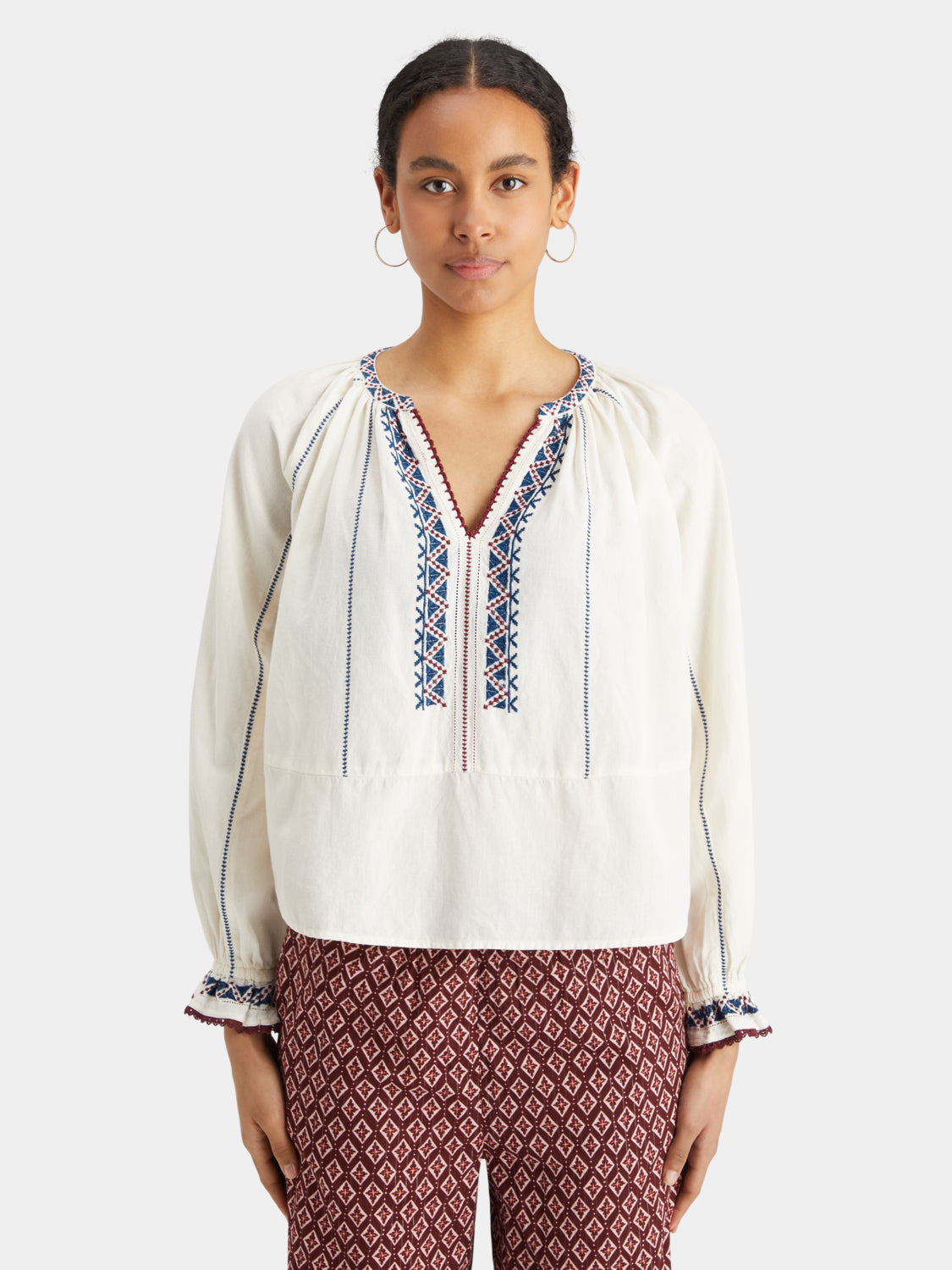 Embroidered blouse - Scotch & Soda AU