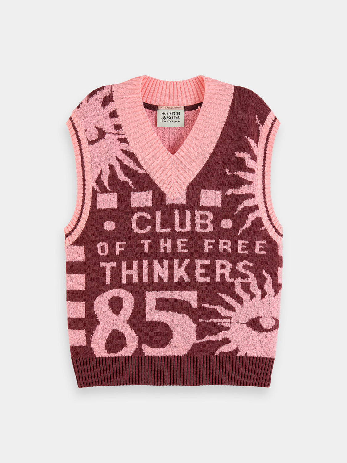 Jacquard knitted vest - Scotch & Soda AU