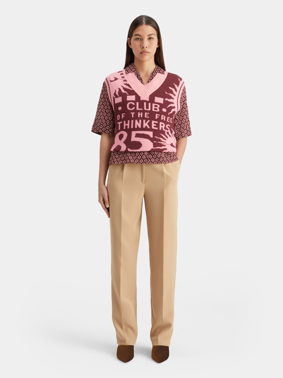 Jacquard knitted vest - Scotch & Soda AU