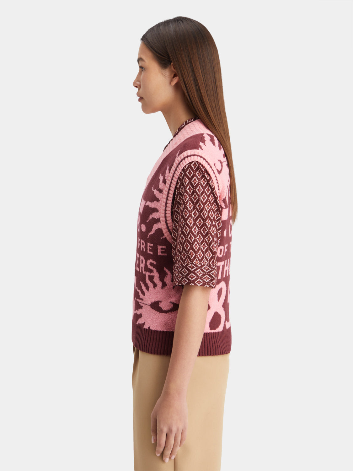 Jacquard knitted vest - Scotch & Soda AU