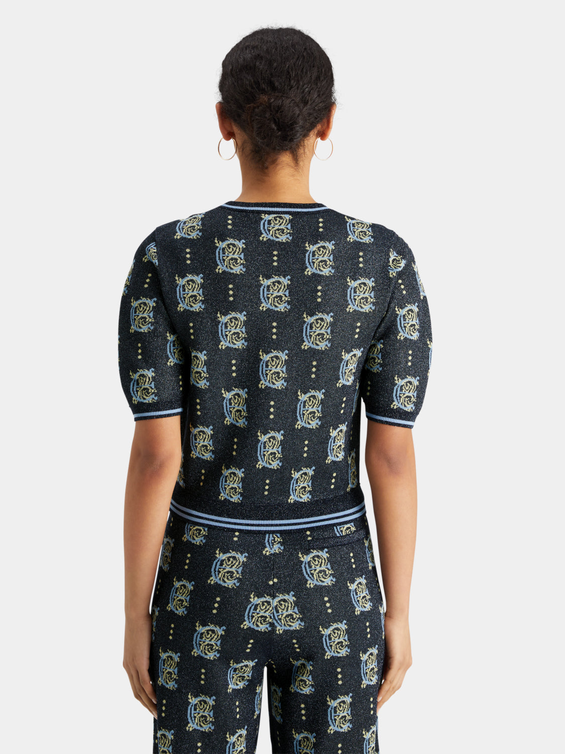 Jacquard cropped top
