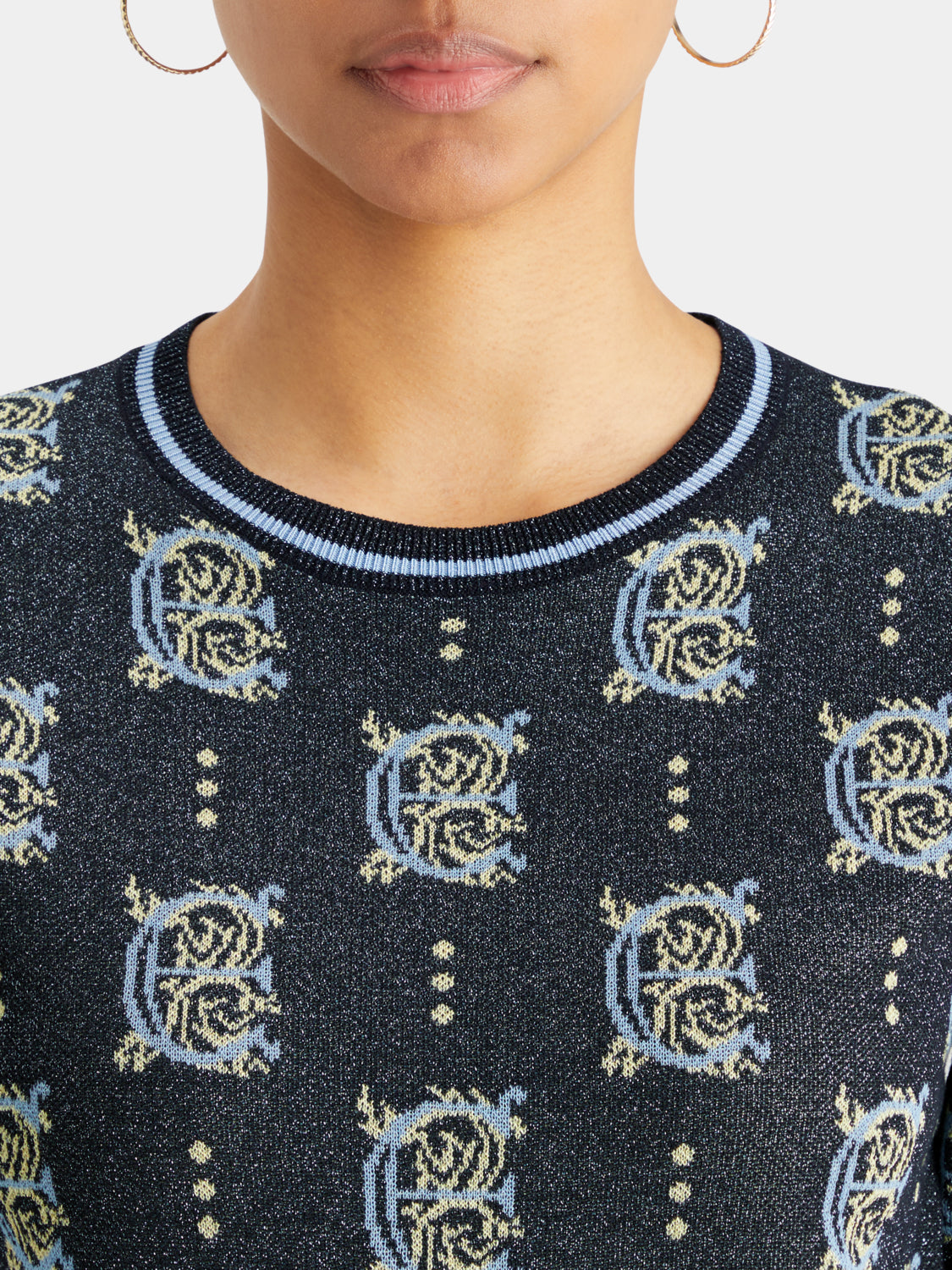 Jacquard cropped top