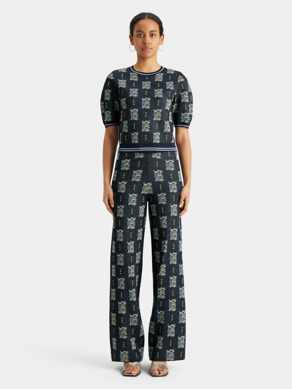 Jacquard cropped top