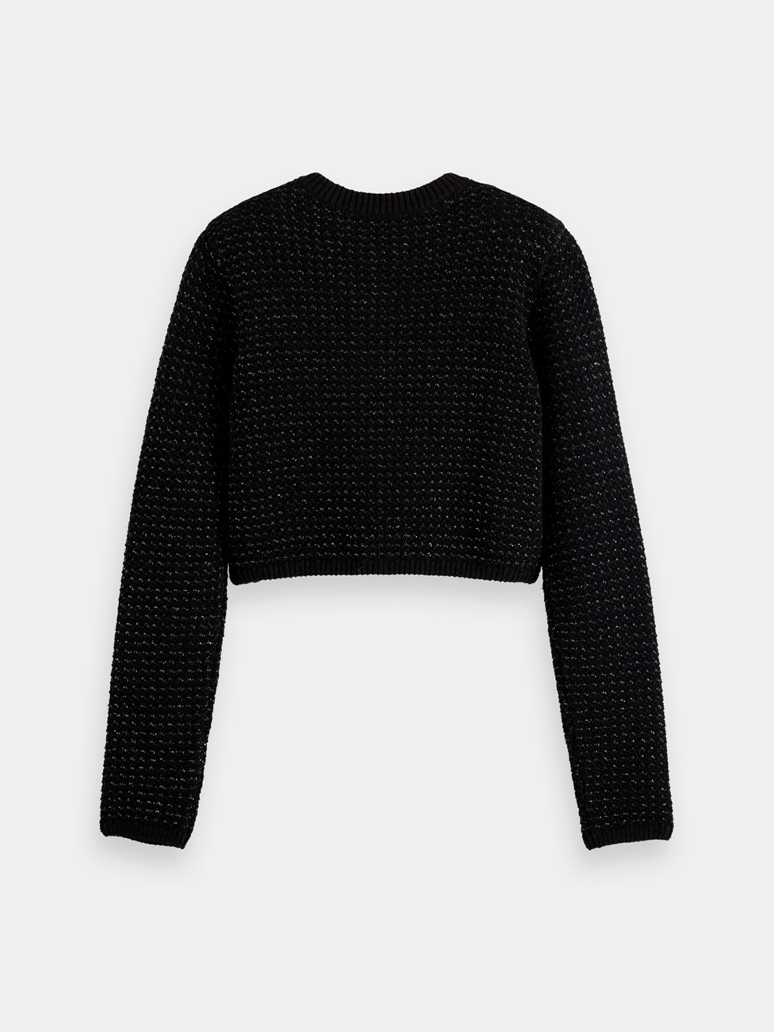 Tweed stitch cropped cardigan - Scotch & Soda AU