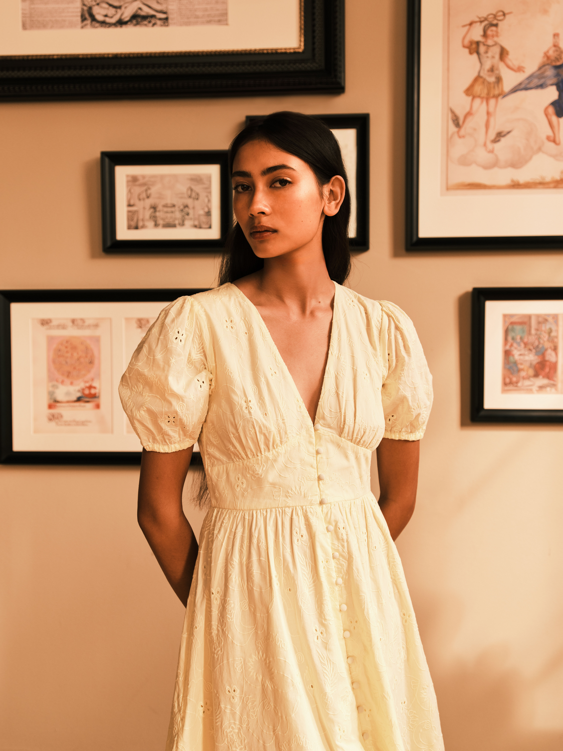 Broderie anglaise midi dress - Scotch & Soda AU