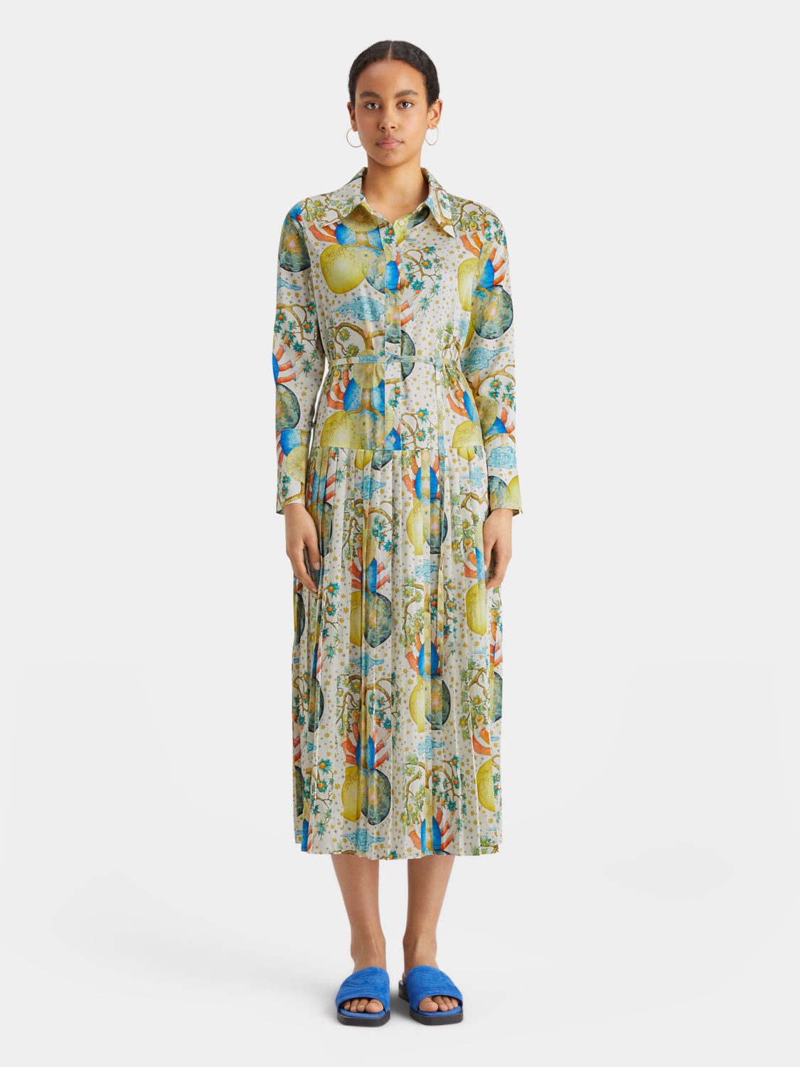 Pleated midi dress - Scotch & Soda AU