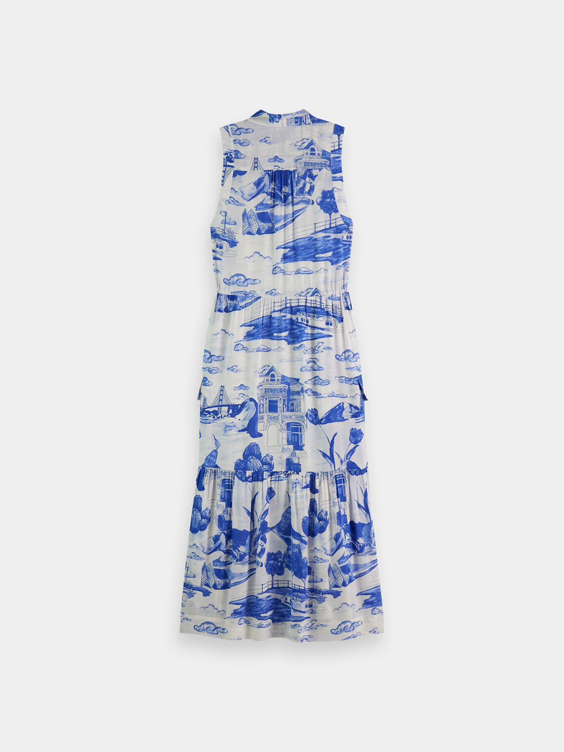 Sleeveless utility maxi dress - Scotch & Soda AU