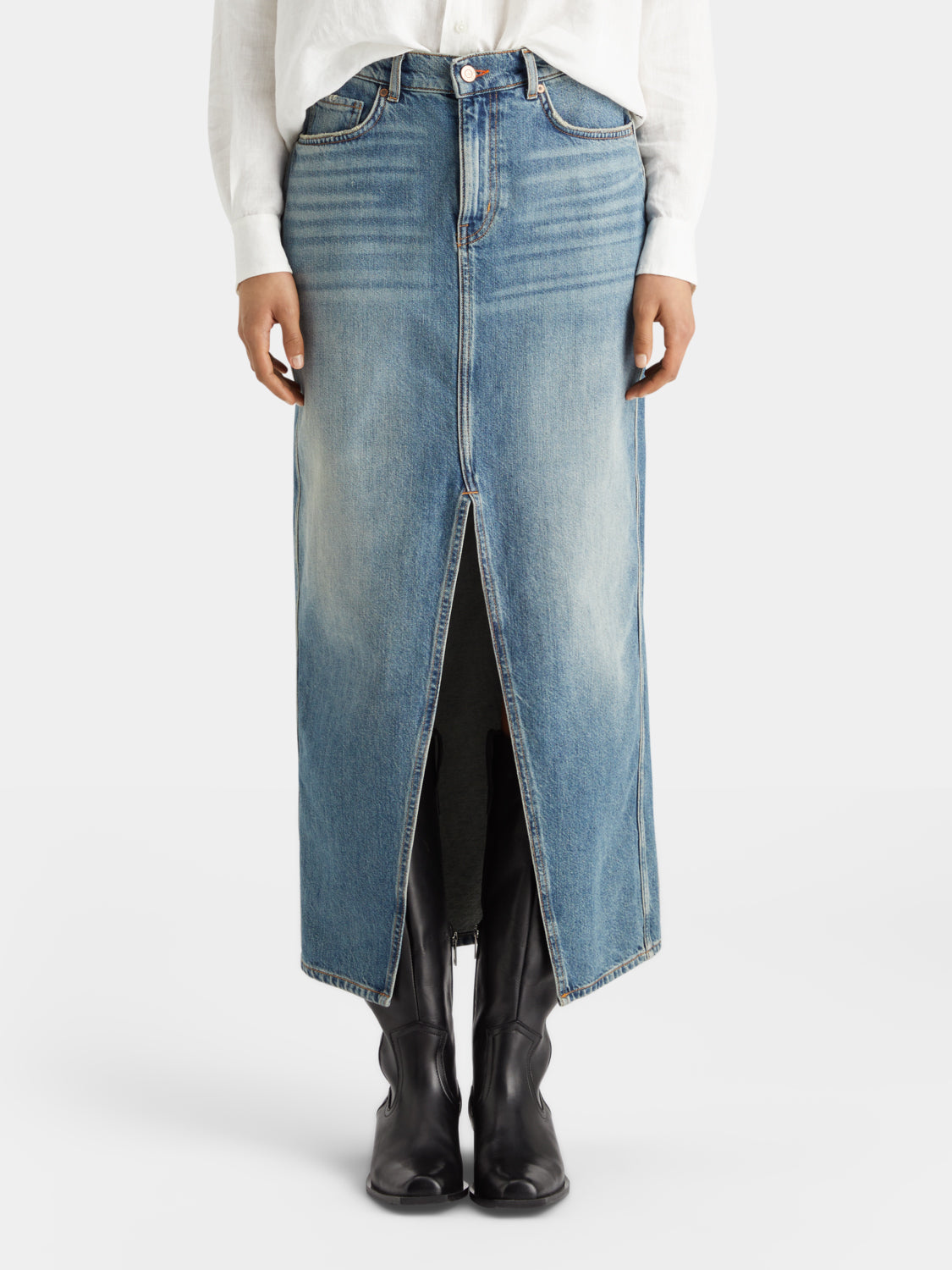 Vintage washed denim skirt - Scotch & Soda AU