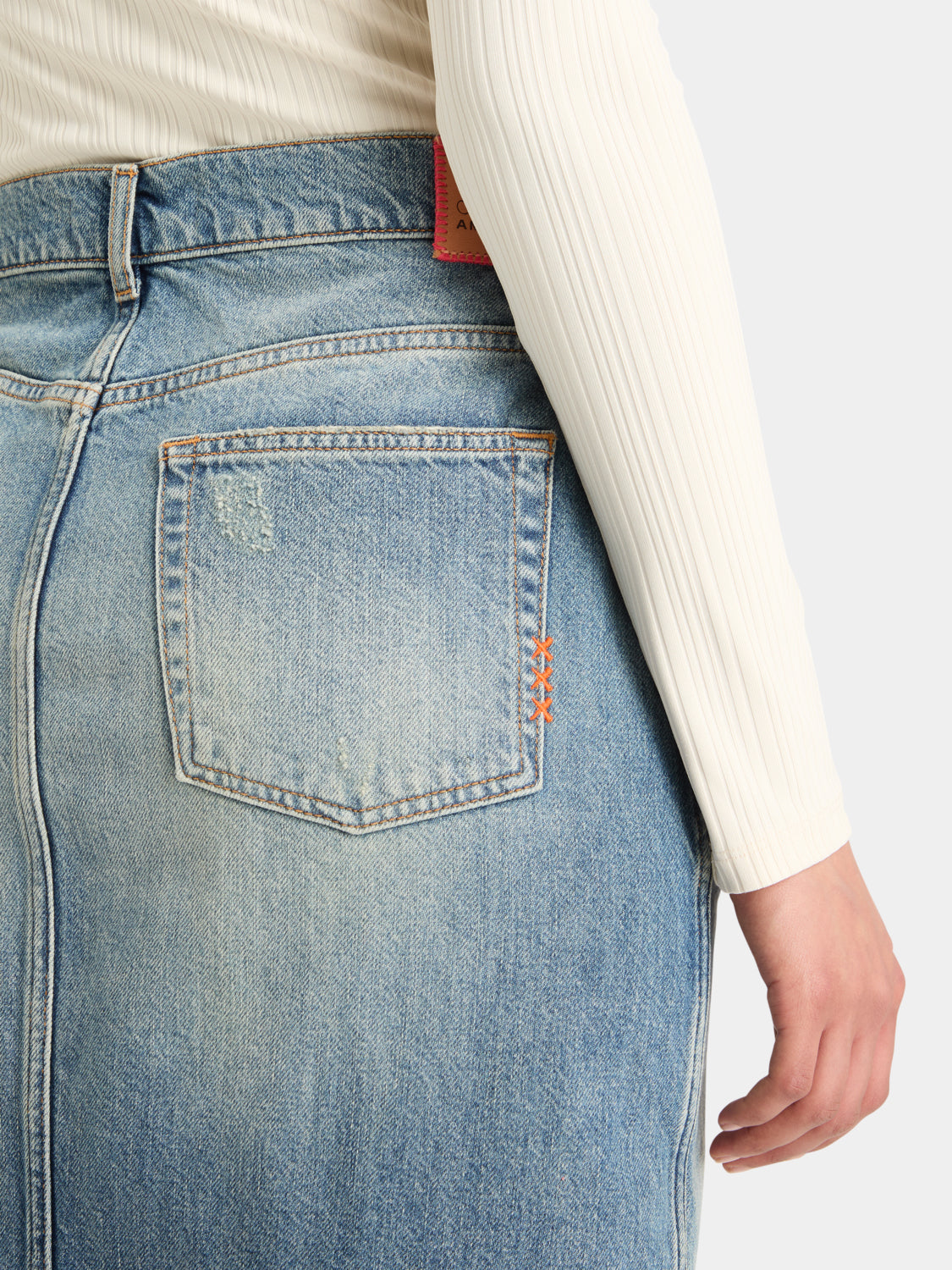 Vintage washed denim skirt - Scotch & Soda AU