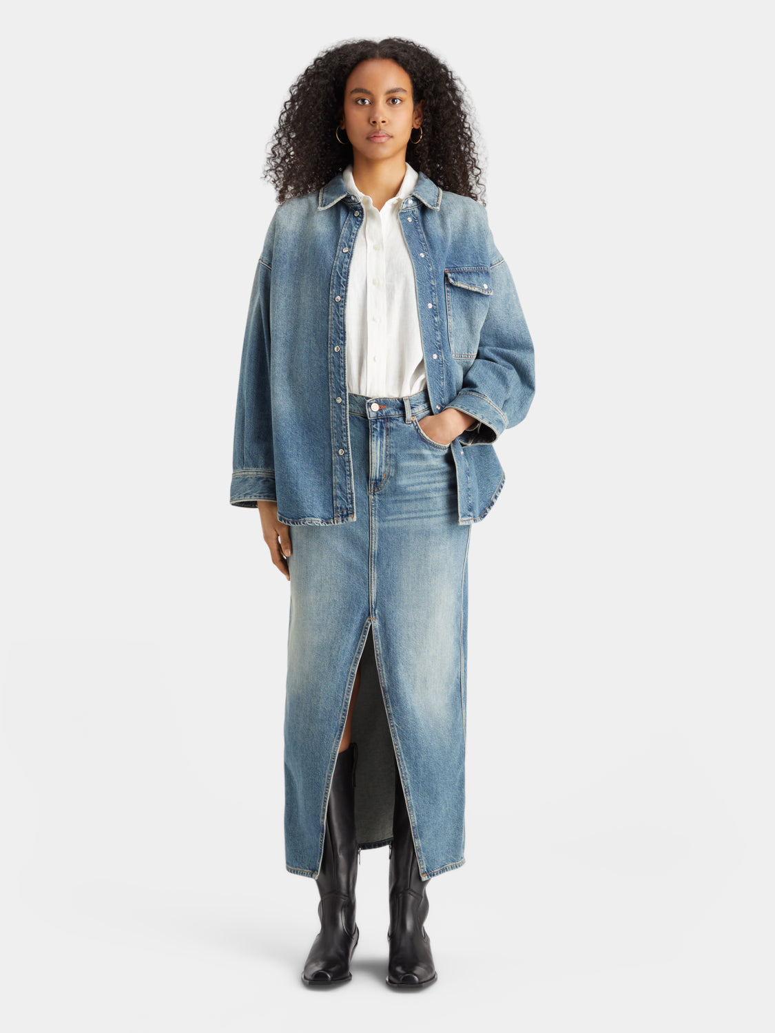 Vintage washed denim skirt - Scotch & Soda AU