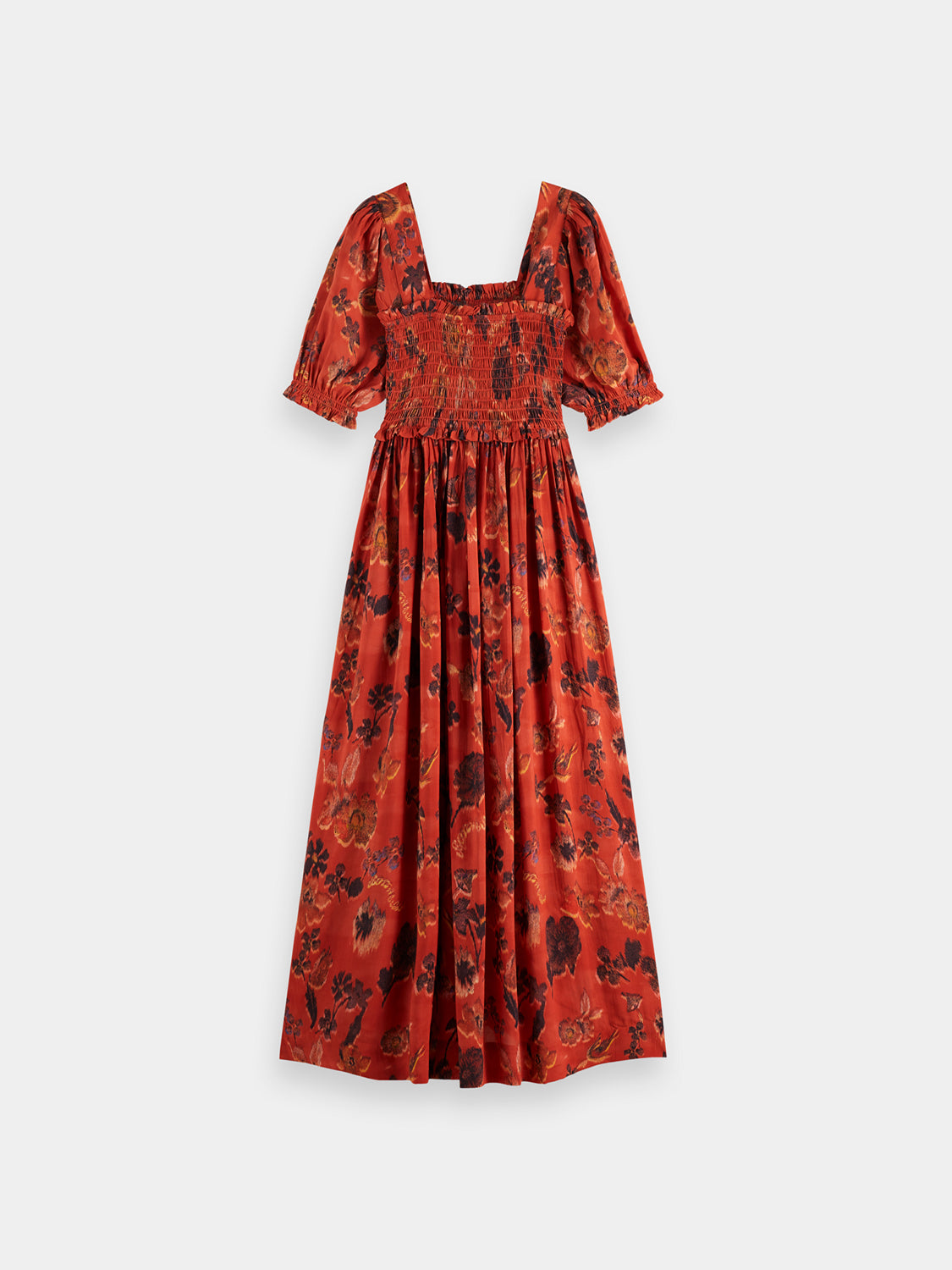 Smocked midi length dress - Scotch & Soda AU