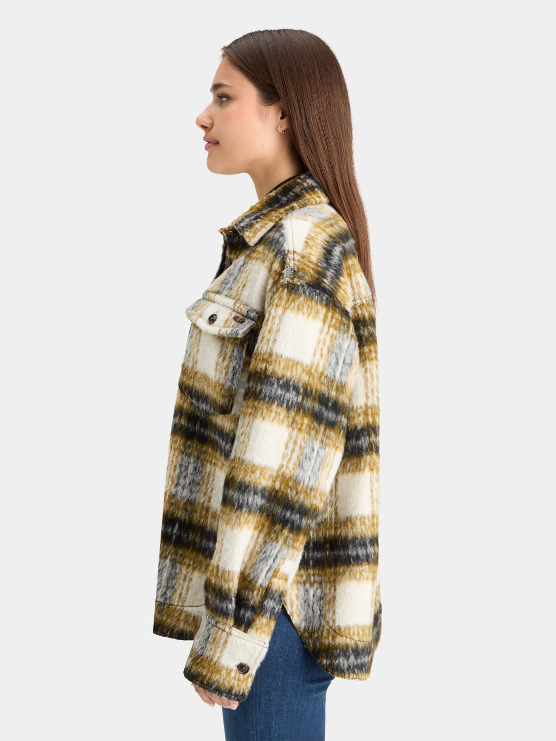 Brushed check shirt jacket - Scotch & Soda AU