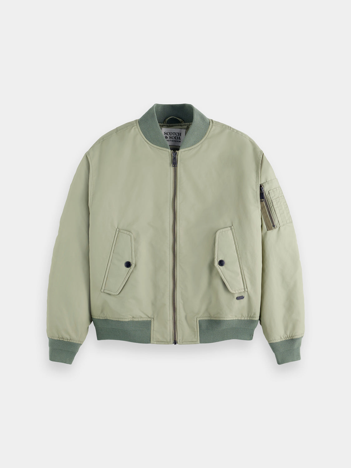 Technical nylon bomber jacket - Main Image