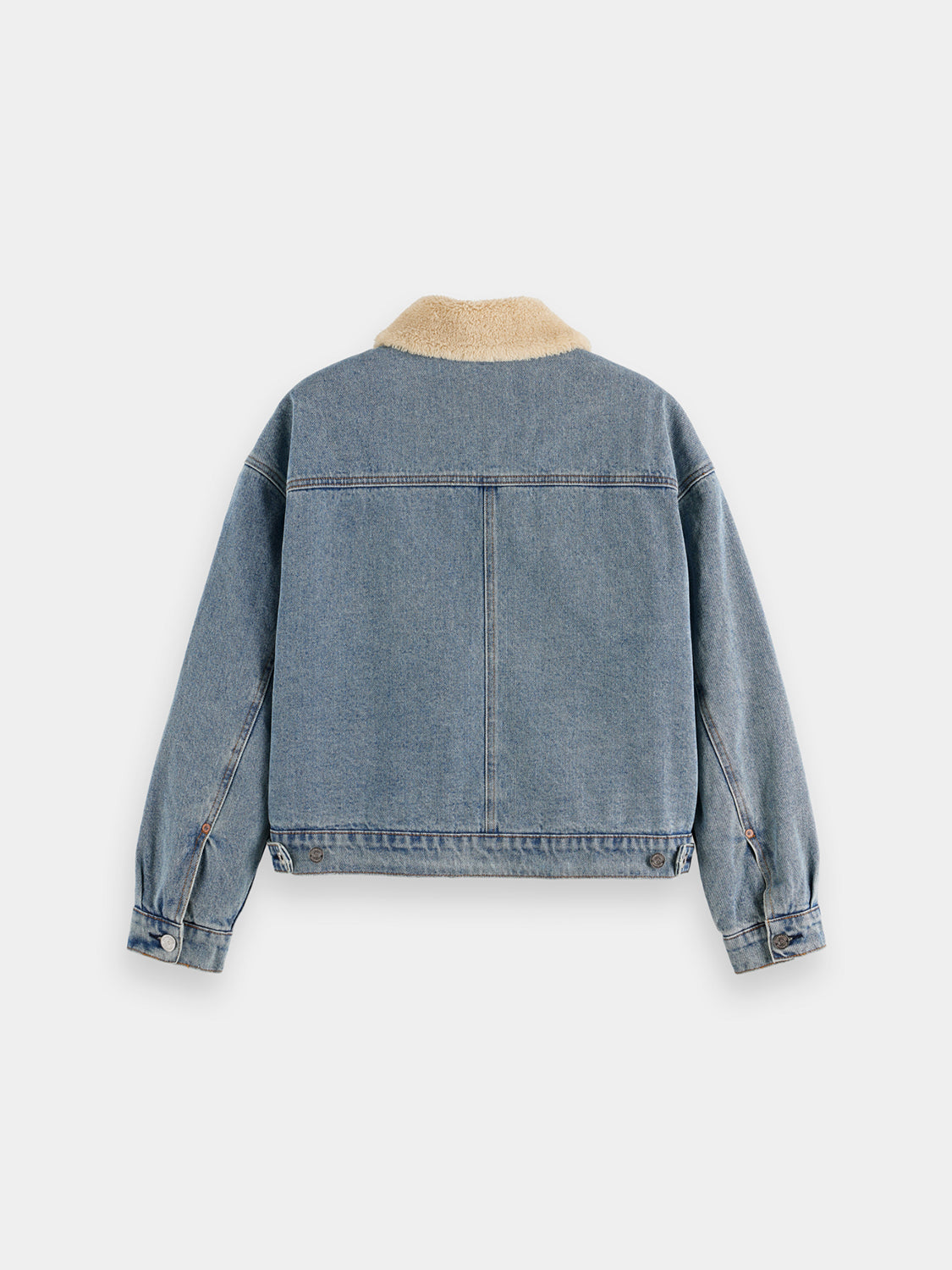 Sherpa collar denim jacket - Scotch & Soda AU
