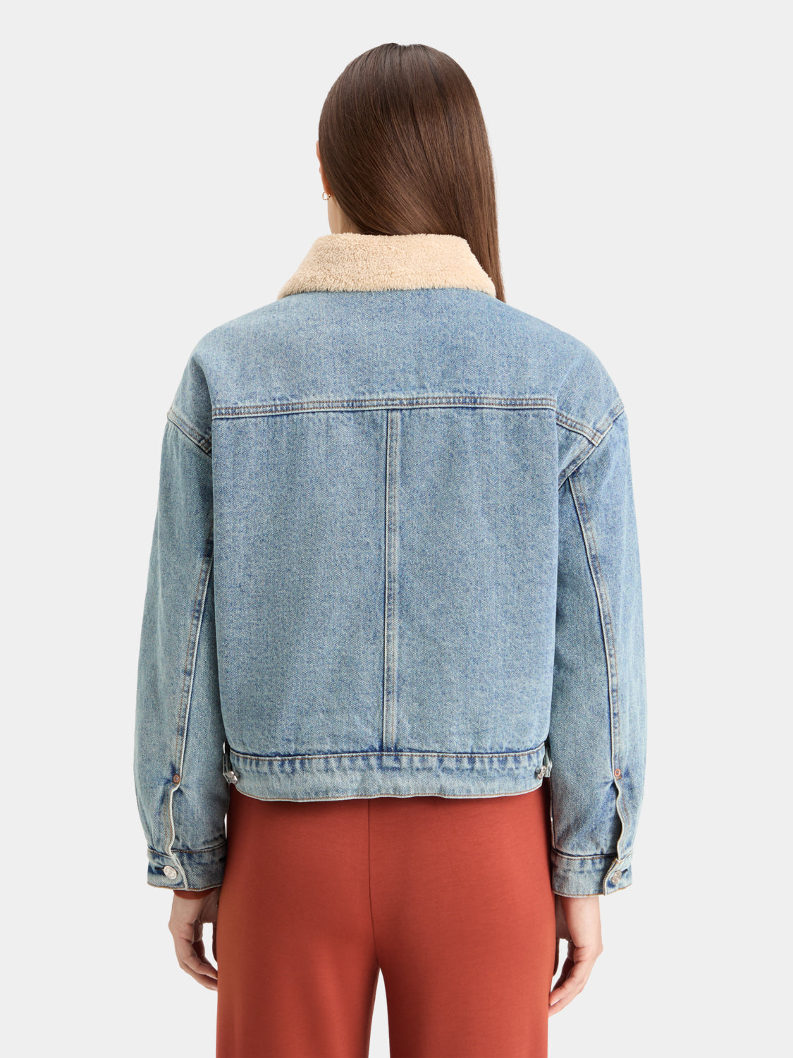 Sherpa collar denim jacket - Scotch & Soda AU