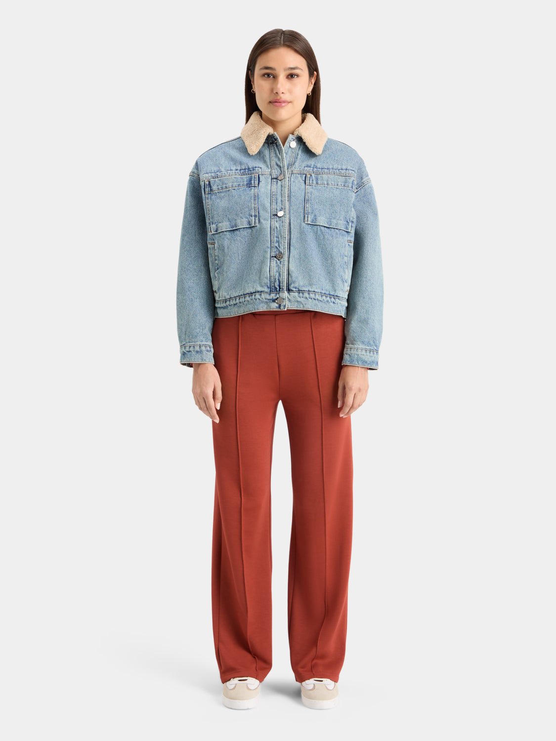 Sherpa collar denim jacket - Scotch & Soda AU
