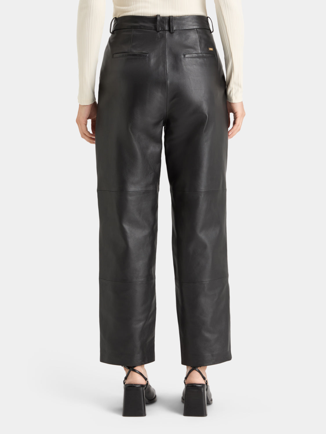 Robyn nappa leather pants - Scotch & Soda AU
