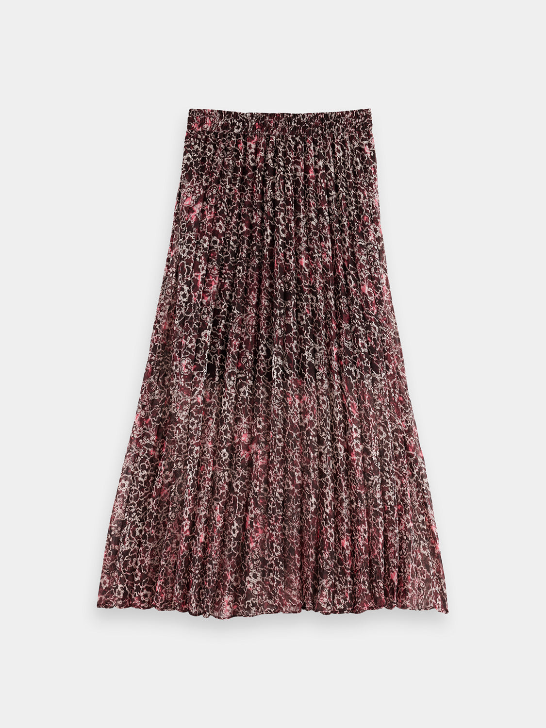 Pleated floral midi skirt - Scotch & Soda AU
