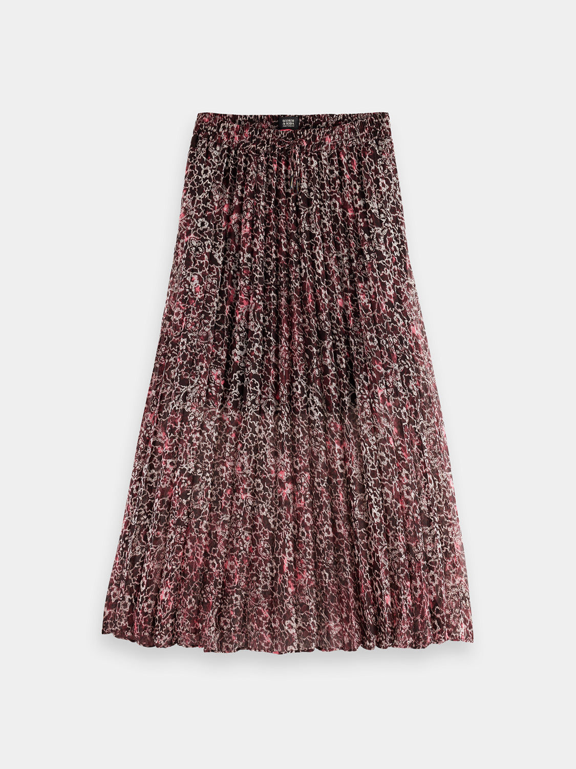 Pleated floral midi skirt - Scotch & Soda AU