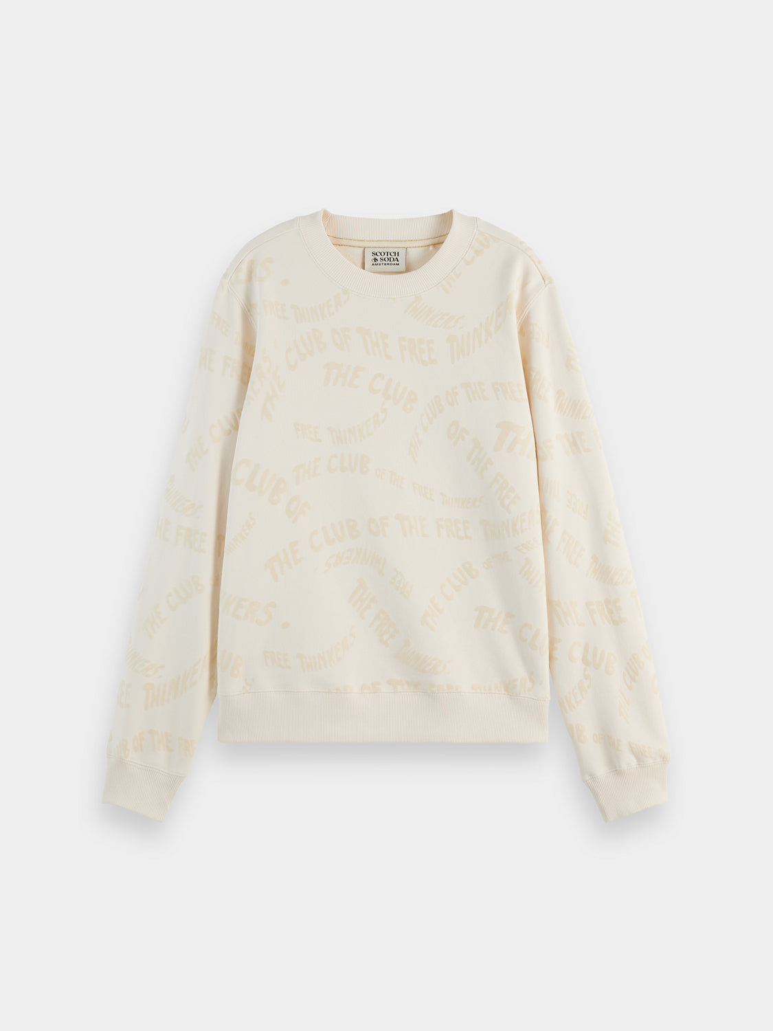 Flocked sweatshirt - Scotch & Soda AU