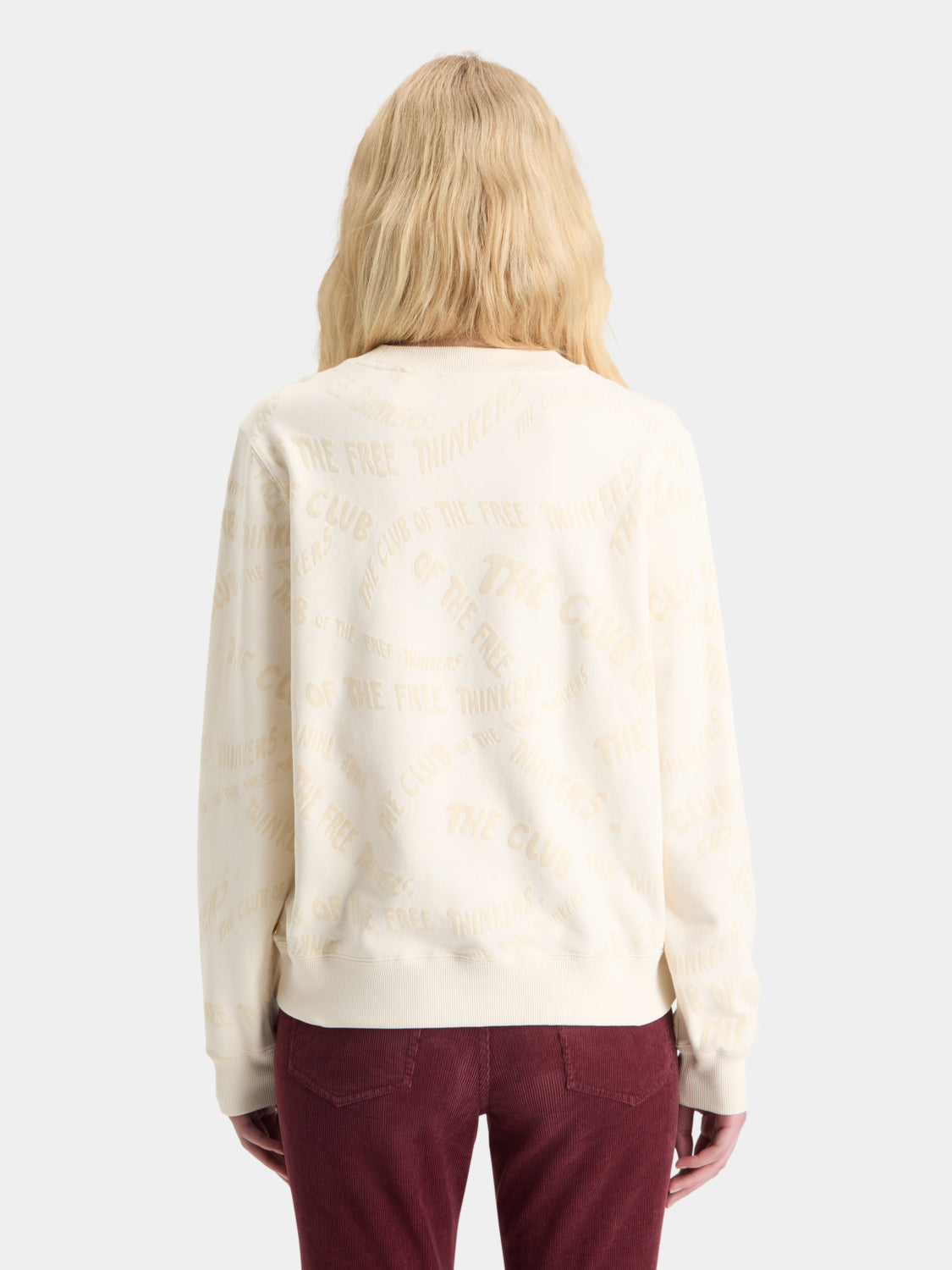 Flocked sweatshirt - Scotch & Soda AU