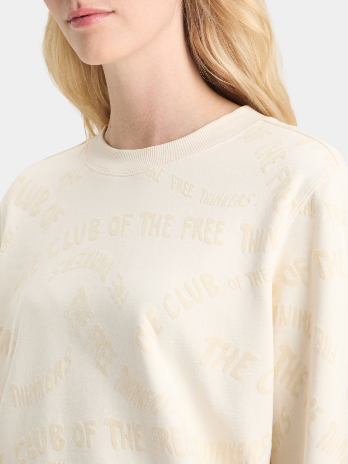 Flocked sweatshirt - Scotch & Soda AU