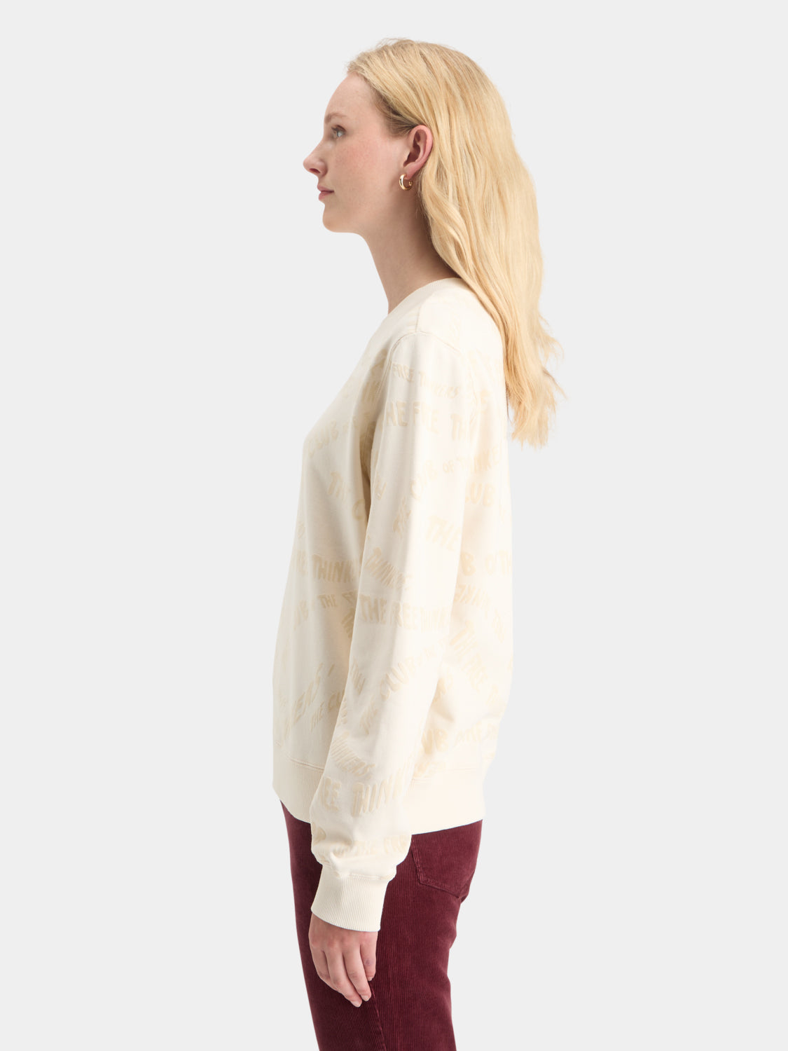 Flocked sweatshirt - Scotch & Soda AU