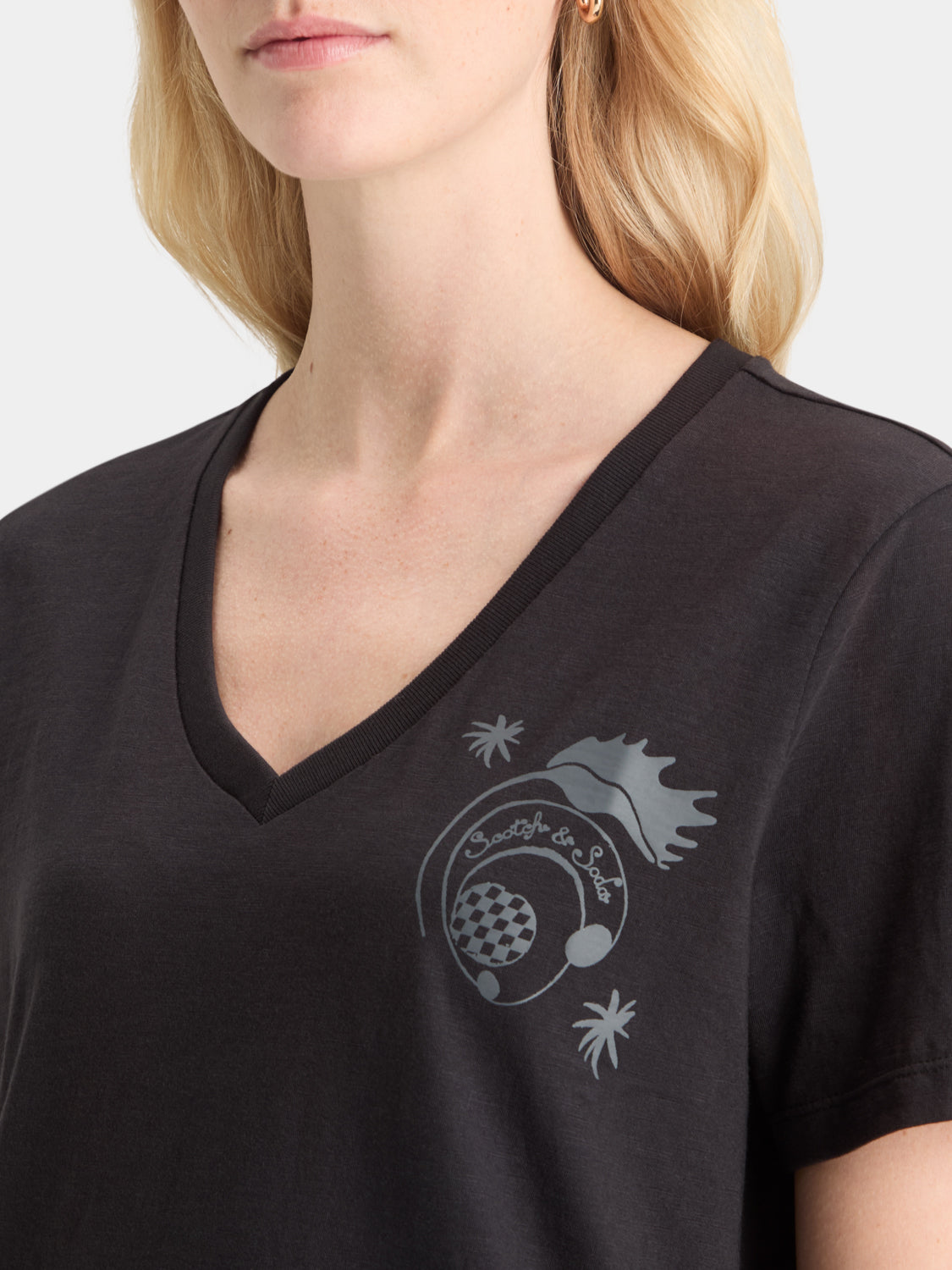 V-neck t-shirt - Scotch & Soda AU