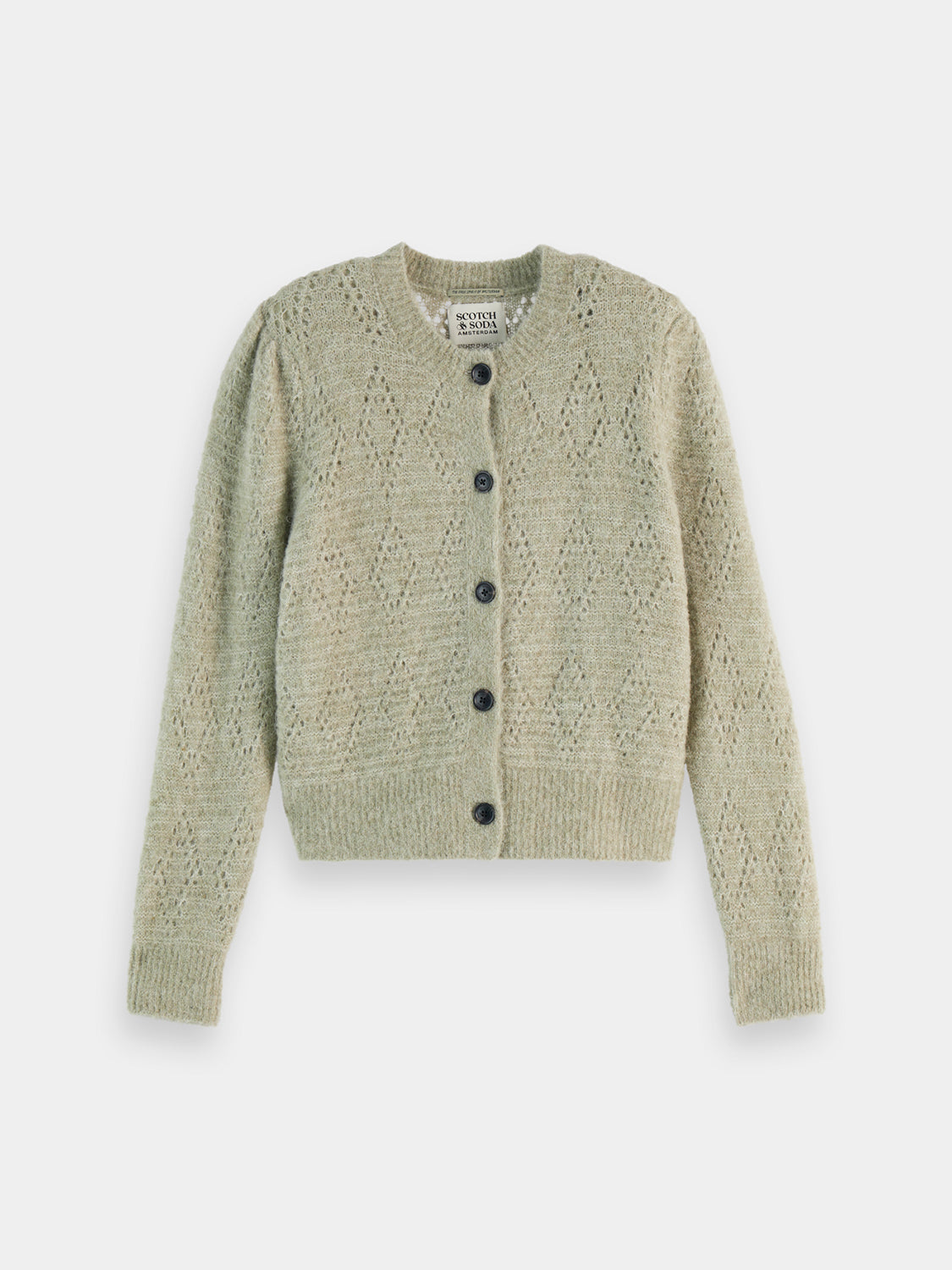 Boucle crewneck cardigan - Scotch & Soda AU