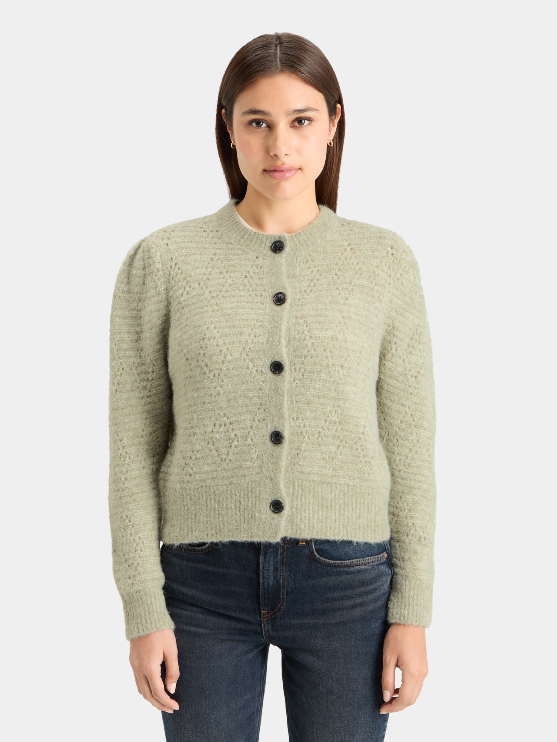 Boucle crewneck cardigan - Scotch & Soda AU