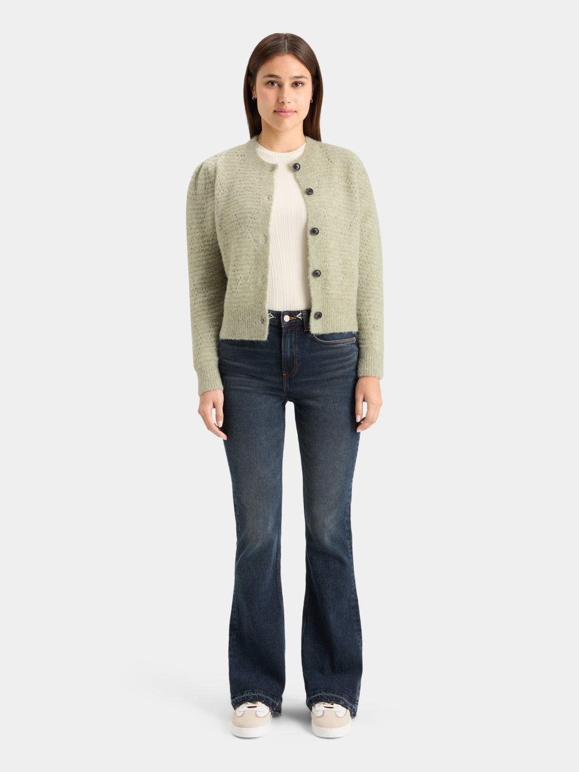 Boucle crewneck cardigan - Scotch & Soda AU
