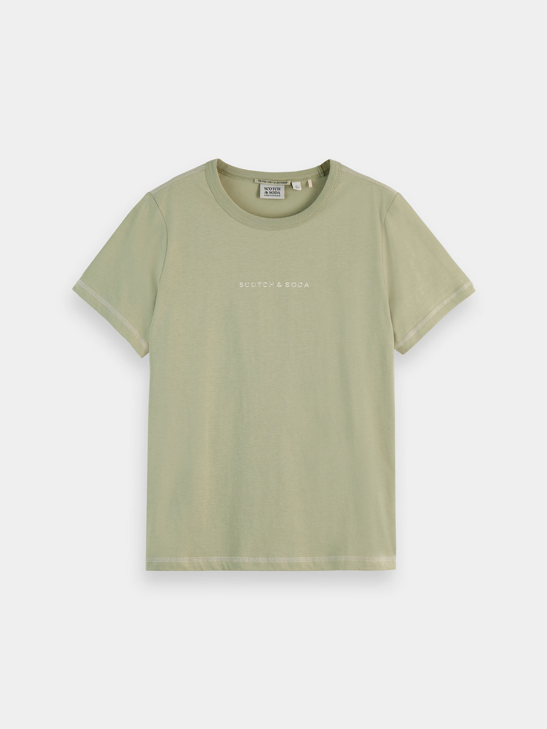 Flatlock chest logo t-shirt - Scotch & Soda AU