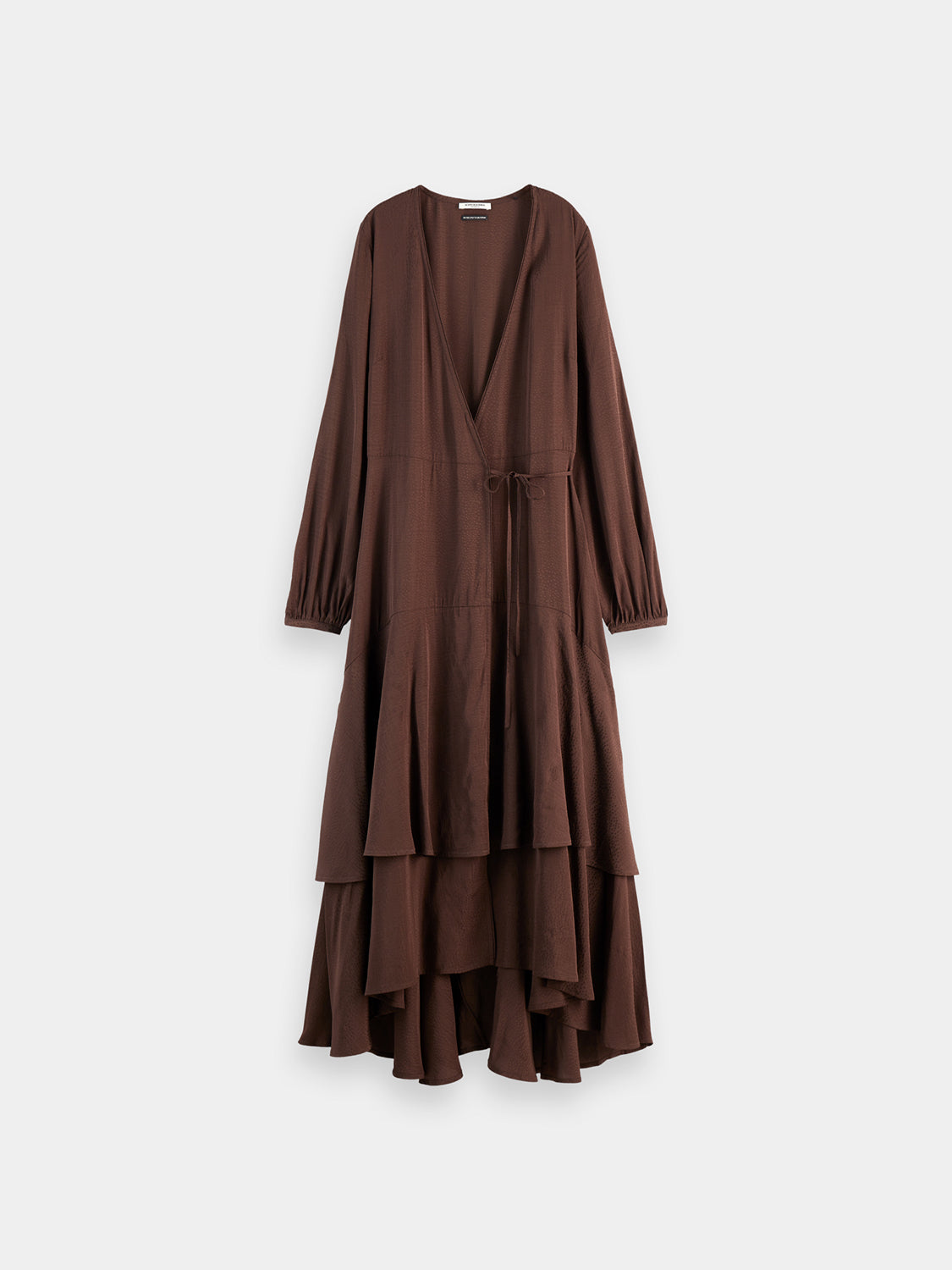 Jacquard midi wrap dress - Scotch & Soda AU